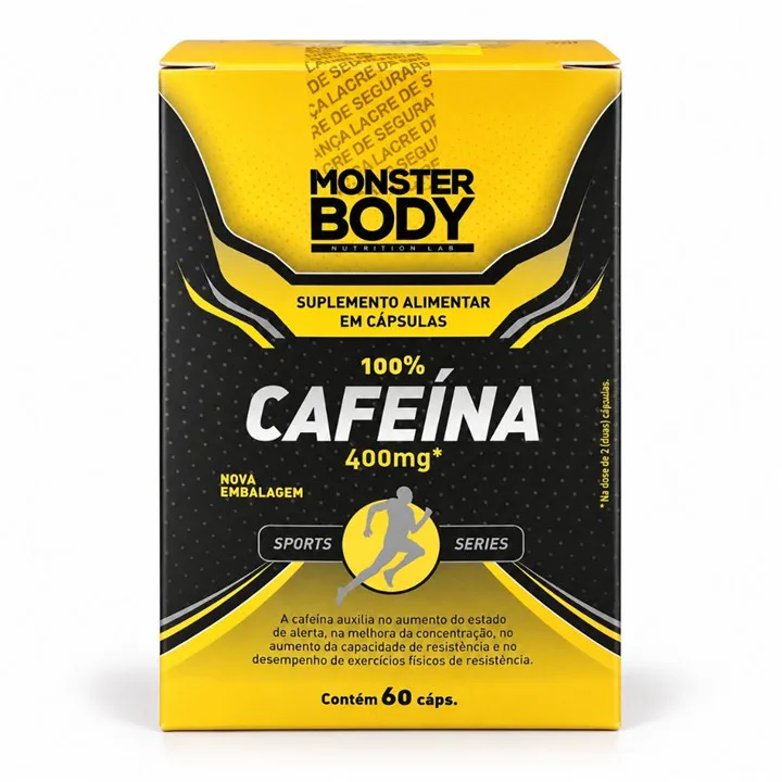Cafeína 400 mg Monster Body – Bem Natural