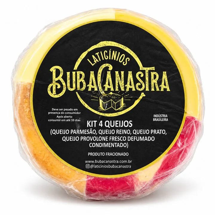 Kit 4 queijos BubaCanastra – Bem Natural
